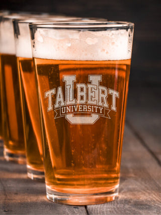 Classic University : Pint Glasses - Engraved