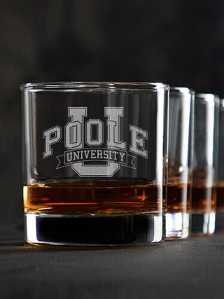 Classic University : Rocks Glasses - Engraved