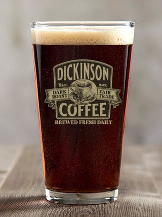 Coffee : Pint Glasses - Color Printed