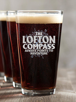 Compass : Pint Glasses - Color Printed