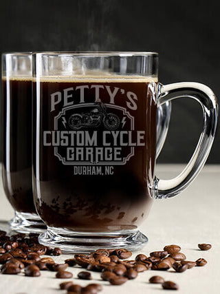 Custom Cycle Garage BP : Coffee Mugs - Engraved