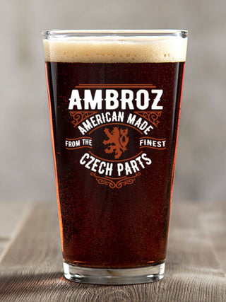 Czech Parts : Pint Glasses - Color Printed