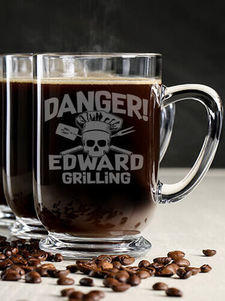 Danger Grilling : Coffee Mugs - Engraved