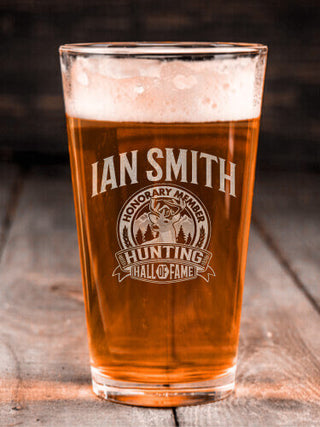Deer Hunting Hall Of Fame : Pint Glasses - Engraved