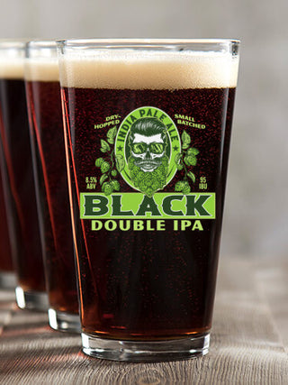 Double IPA : Pint Glasses - Color Printed