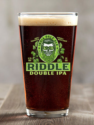 Double IPA : Pint Glasses - Color Printed