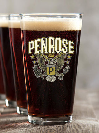 Eagle Monogram : Pint Glasses - Color Printed