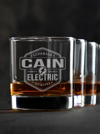 Electric : Rocks Glasses - Engraved