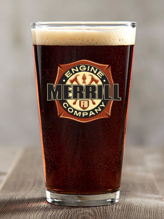 Engine Company : Pint Glasses - Color Printed