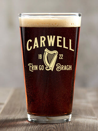 Erin Go Bragh : Pint Glasses - Color Printed
