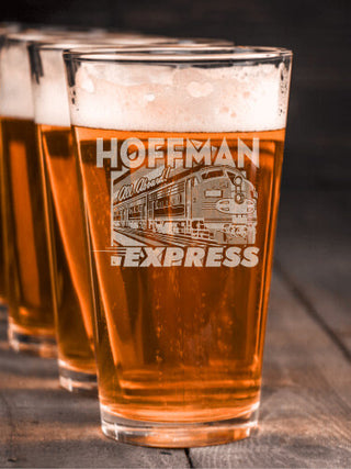 Express : Pint Glasses - Engraved