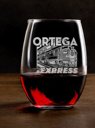 Express : Stemless Wine Glasses - Engraved