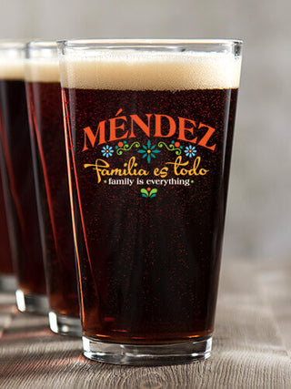 Familia es Todo : Pint Glasses - Color Printed