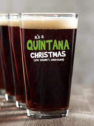 Family Christmas Thing : Pint Glasses - Color Printed