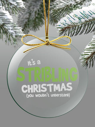 Family Christmas Thing : 4 Inch Round Glass Ornament