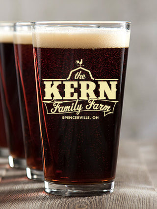 Family Farm : Pint Glasses - Color Printed