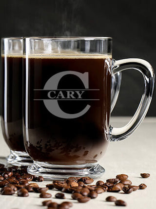 Family Monogram : Coffee Mugs - Engraved