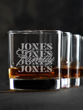 Family Repeat : Rocks Glasses - Engraved