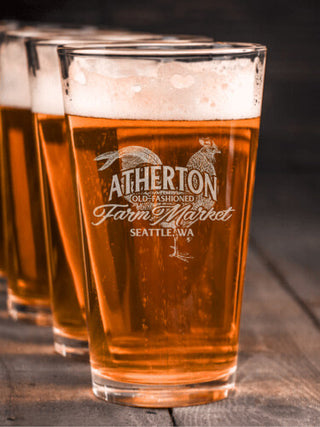 Farm Market : Pint Glasses - Engraved