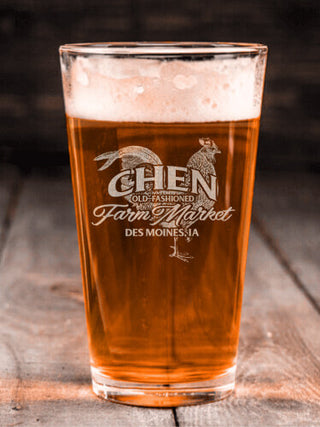 Farm Market : Pint Glasses - Engraved