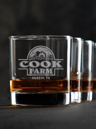 Farm : Rocks Glasses - Engraved