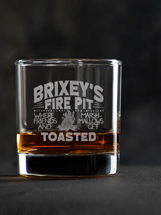 Fire Pit : Rocks Glasses - Engraved