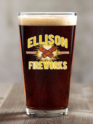 Fireworks : Pint Glasses - Color Printed