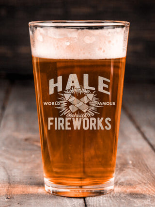 Fireworks : Pint Glasses - Engraved