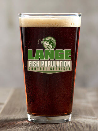 Fish Services : Pint Glasses - Color Printed