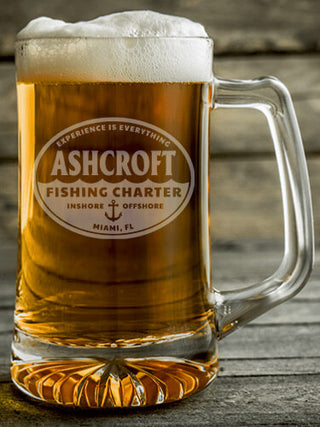 Fishing Charter : Beer Mugs - Engraved