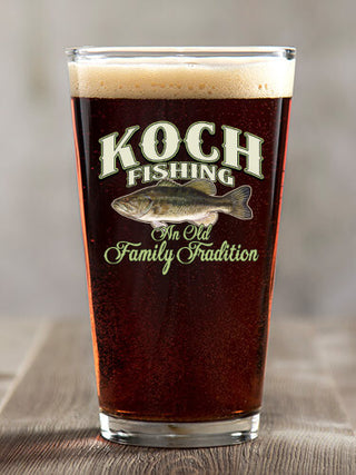 Fishing Family Tradition : Pint Glasses - Color Printed