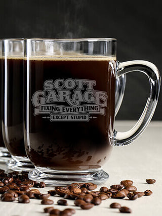 Fixing Everything Garage : Coffee Mugs - Engraved