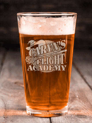 Flight Academy : Pint Glasses - Engraved