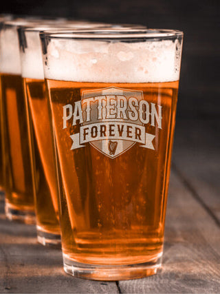 Forever : Pint Glasses - Engraved
