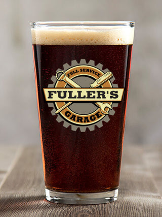 Garage : Pint Glasses - Color Printed