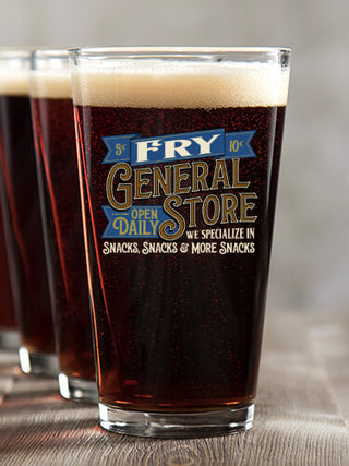 General Store : Pint Glasses - Color Printed