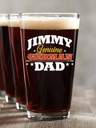 German Dad : Pint Glasses - Color Printed