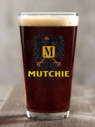 German Monogram : Pint Glasses - Color Printed