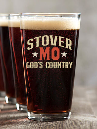 God's Country : Pint Glasses - Color Printed