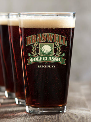 Golf Classic : Pint Glasses - Color Printed