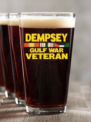 Gulf War Veteran : Pint Glasses - Color Printed
