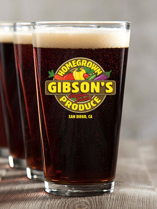 Homegrown Produce : Pint Glasses - Color Printed