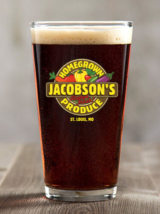 Homegrown Produce : Pint Glasses - Color Printed