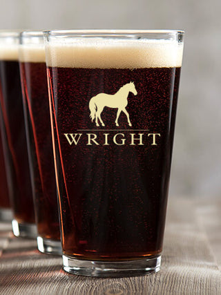 Horse : Pint Glasses - Color Printed