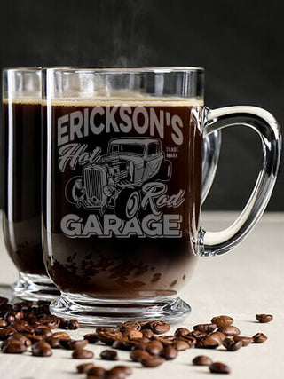 Hot Rod Garage : Coffee Mugs - Engraved