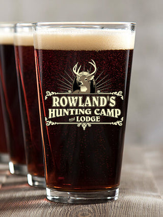 Hunting Camp : Pint Glasses - Color Printed