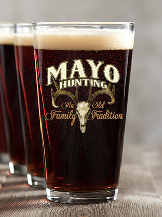 Hunting Family Tradition : Pint Glasses - Color Printed