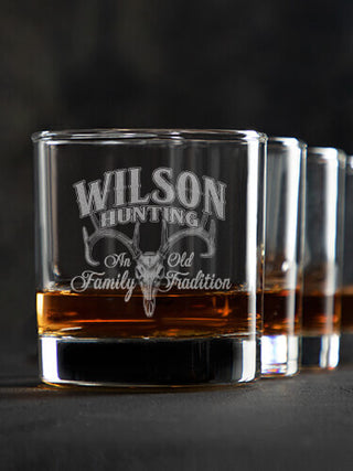 Hunting Family Tradition : Rocks Glasses - Engraved