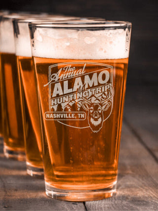 Hunting Trip : Pint Glasses - Engraved