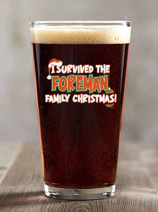 I Survived Christmas : Pint Glasses - Color Printed
